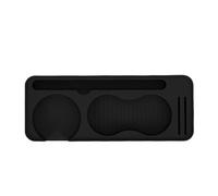 Jenngaoo Coffee Tamper Mat Silicone Tamping Pad, Alfombra de Silicona para Portafiltro, Tamper, Distribuidor, Cepillo y Puck Screen, Impermeable y Resistente al Calor, para Encimer (Negra)