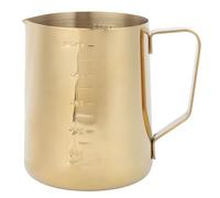 Jenngaoo Espumadora Leche Acero Inoxidable Escala Medición, Jarra 350ml Capacidad Medición Precisión para Café Latte Arte Hogar (600ML (con escala))