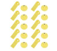 Jenngaoo Etiquetas de Identificación por Radiofrecuencia para Ganado, Material TPU Resistente a la Lluvia y Temperaturas Extremas (-40°C a +85°C), Instalación Fácil y Segura, Chip