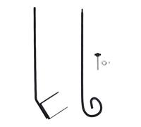 Jenngaoo Gancho para Comedero de Aves de 32 Pulgadas, Soporte Ajustable para Barandillas Colgante Macetas Faroles Campanas Viento Exteriores