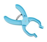 Jenngaoo Herramienta para Ojos de Seguridad Multifuncional, Diseño Ergonómico en Plástico para Instalación Rápida de Ojos de Animales, Compatible con Accesorios de Crochet y Juguet (Azul)