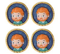 Jenngaoo Imanes Nevera Van Gogh, 4 Piezas Imán Refrigerador 3D Resina Resistente Decoración Cocina para Electrodomésticos y Oficina