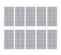 Jenngaoo Marcadores de Escaneo 3D, 10 Hojas Puntos de Referencia para Rastreo Preciso ID 3mm OD 6mm, para Ingeniería Inversa, Análisis de Marcha y Control de Calidad Industrial