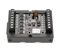 Jenngaoo Modulo de Retardo Programable PLC FX1N-14MT, Tablero de Control Industrial con Carcasa DC10-28V para Automatizacion de Procesos