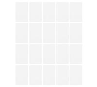 Jenngaoo NFC Cards Programmable, 20 Unidades Tarjetas NFC Blancas NTAG215 85.5x54mm, PVC Resistente al Agua, para Telefonos iOS y Dispositivos con NFC, Programables y Regrabables