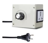 Jenngaoo Regulador de Voltaje Multifuncional 4000W, Controlador de Velocidad Temperatura Dimmer SCR para Ventilador Calentador Lámpara Motor