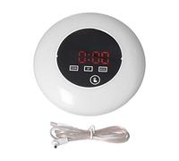 Jenngaoo Reloj Espejo Digital LED con Termómetro, 7 Colores Pantalla Multifunción Alarma Fecha Temperatura, USB/Batería para Dormitorio Oficina Sala de Estar (Palabra roja)