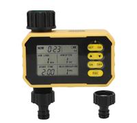 Jenngaoo Temporizador de Riego Solar Automático con Sensor de Lluvia, Programación Inteligente Multigrupo, Panel Solar y Carga Tipo C, Filtro Antiobstrucción para Jardinería en Pat