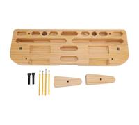 Jenngaoo Training Hang Board, tabla de madera maciza con varios agujeros de agarre, entrenador de dedos para escalada en hogar y exterior