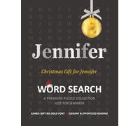 Jennifer Christmas Gift Personalized Word Search Book with Extra-Large 30pt Print for Adults and Seniors: Easy to Read Festive Present featuring ... Christmas Word Search Puzzle Books Series)