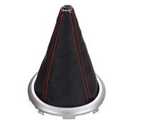 JenNiFer Coche PU Cuero Gear Shift Perilla Stick Palanca De Arranque De La Tapa para Suzuki Swift 2005-2010 - Rojo