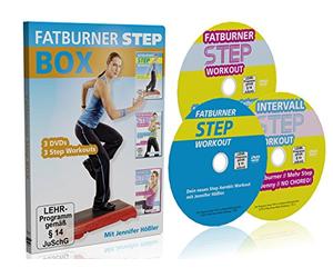 Jennifer Hößler: Die große Fatburner Step Box / 3 DVDs / 3 Step Aerobic Workouts ++ Im Set kaufen und sparen!