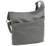 JENNIFER JONES - Bolso bandolera de mujer con cremallera - bolso en 2 tamaños - bolso de hombro (Gris claro, grande)