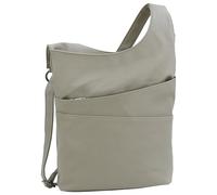 JENNIFER JONES - Bolso bandolera de mujer con cremallera - bolso en 2 tamaños - bolso de hombro (Topo claro, medio)