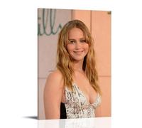 Jennifer Lawrence - Póster decorativo de estrella femenina de belleza, lienzo para pared e impresión artística moderna para dormitorio familiar, pósteres de 30 x 45 cm