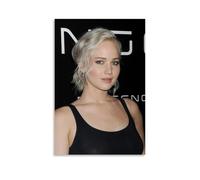 Jennifer Lawrence - Póster decorativo de estrellas para mujer, lienzo para pared e impresión artística moderna para dormitorio familiar, 40 x 60 cm