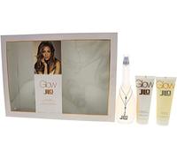 Jennifer Lopez J.Lo Glow Giftset EDT Spray Plus Body Lotion Plus Gel de ducha, 100 ml/75 ml/75 ml