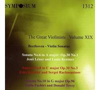 Jeno lener, Fritz Kreisler, Adila Fachiri - Great Violinists 19: Beethoven Violin Sonatas by Jeno lener, Fritz Kreisler, Adila Fachiri (2004-05-25)