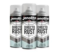 JENOLITE Directorust Pintura en aerosol brillante | HUEVO DE PATO AZUL | 3x400ml | Pintura en aerosol de óxido directo para metal | Múltiples superficies: madera, metal, plástico | BS16C33
