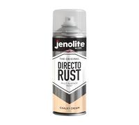 JENOLITE Directorust Pintura en aerosol con acabado tizoso | crema | 400 ml | pintura en aerosol para múltiples superficies | uso interior y exterior | RAL 3015