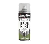 JENOLITE Directorust Pintura en aerosol con acabado tizoso | verde | 400 ml | pintura en aerosol para múltiples superficies | uso interior y exterior | PANTONE 378U