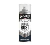 JENOLITE DIRECTORUST Pintura en aerosol satinada | GRIS CARBÓN | 400ml | Pintura multisuperficie todo en uno: metal, madera, plástico | Aplicar directamente sobre el óxido | RAL 7016