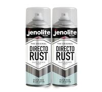 JENOLITE DIRECTORUST Pintura en aerosol satinada | HUEVO DE PATO AZUL | 2x400ml | Pintura multisuperficie todo en uno: metal, madera, plástico | Aplicar directamente sobre el óxido | BS16C33