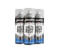 JENOLITE Directorust Pintura Metálica Brillo | AZUL | Pintura en aerosol multisuperficie | Imprimador, capa base y capa superior todo en uno | 3 x 400ml