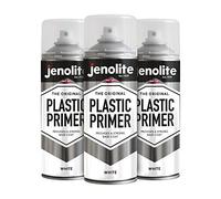 JENOLITE Imprimación en Spray para Plástico | BLANCO| 3x400ml | Pintura en aerosol para imprimación | Promueve Adhesión | Spray para Automoción, Muebles de Jardín, Maquetas y Otros Plásticos Rígidos