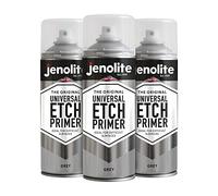 JENOLITE Imprimación Fosfatante Universal en Spray | Gris | 3x400ml | Iimprimacion Metal | Alta Adherencia para Aluminio, Acero Inoxidable, Metales Galvanizados y Superficies Difíciles