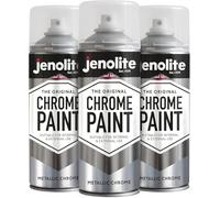 JENOLITE Pintura en aerosol cromo | CROMO | Acabado cromado liso | Adecuado para uso interior y exterior | 3 x 400ml
