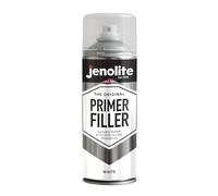 JENOLITE Pintura en aerosol para imprimación y masilla | BLANCO | Imprimación flexible | Rellena pequeñas abolladuras y rayones | Deja un acabado suave | 400ml