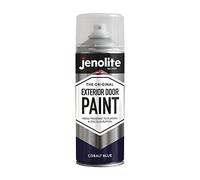 JENOLITE Pintura en aerosol para puertas exteriores, azul cobalto, multisuperficie, puertas de metal y madera, puertas de garaje y ventanas, 400 ml, RAL 5013