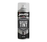 JENOLITE Pintura en aerosol teñida para faros | NEGRO | 400ml | Laca para lentes tintadas | Tinte sutil para las luces traseras de los automóviles | Adecuado para lentes de vidrio y plástico