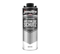 JENOLITE Protección Antigravilla | BLANCO | 1Litro | Sellador para Bajo del Coche | Protege Umbrales, Paneles Inferiores y Chasis contra Daños por Gravilla | Protección Anticorrosión contra el Óxido