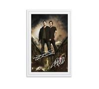 JENSEN ACKLES & JARED PADALECKI SUPERNATURAL SIGNED Póster Pintura Decorativa Lienzo Arte de Pared Sala de Estar Póster Dormitorio Pintura, Arte de Pared Impresión de Imagen Moderna Decoración de