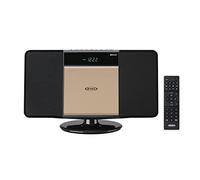 Jensen JBS-300 - Sistema de música estéreo Bluetooth Moderno para el hogar con Reproductor de CD/MP3/WMA Puerto USB de transmisión inalámbrica para reproducción de MP3 | Am/FM estéreo (Control Remoto