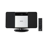 Jensen JBS-300 - Sistema de música estéreo Bluetooth Moderno para el hogar con Reproductor de CD/MP3/WMA inalámbrico para reproducción de MP3 | Digital Am/FM estéreo (Remoto Incluido) (edición