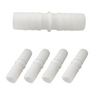 JENSWILL 5 unids manguera de plástico de montaje de púas 3/8 "x 3/8" conectores de tubo de empalmador de púas unión empalmador Mender adaptador Unión