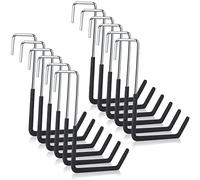 Jeonan 12 ganchos para colgar vigas - Ganchos grandes resistentes en S para garaje, escalera de bicicleta, organizador de almacenamiento