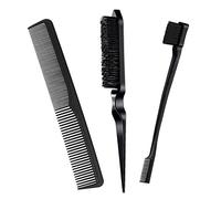 JeoPoom 3 Brochas para Burlas, Cepillo de Pelo y Peine de Cerdas y Peine Cepillo de Pelo, Peine para Peinar Peines