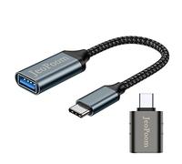 JeoPoom Adaptador USB C a USB 3.0, Cable Adaptador USB-C a USB, USB Tipo-C a USB, Thunderbolt 3 a Adaptador USB Hembra OTG