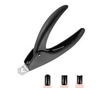 JeoPoom Cortador de Uñas, Cortaúñas Profesional, los Cortaúñas Son Adecuados para Uñas Postizas, Uñas Acrílicas, Uñas Artificiales, Uñas de Gel, A Prueba de Óxido, Afilado(Negro)