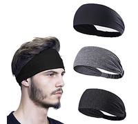 JeoPoom Diadema Deportiva[3 Pcs], Banda para Cabeza de Yoga de ala Ancha, Elástica Sudor Absorbente de Humedad Banda,Workout Bandas para Correr, Entrenamiento Cruzado, Yoga, etc