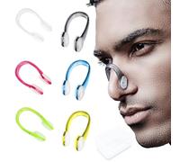 JeoPoom Nariz para Natación, 6 Piezas Pinzas De Nariz, Silicona Impermeable Clip, Clips De Nariz para Nadar para Nadadores Profesionales