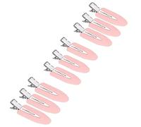JeoPoom Pinzas para el Pelo sin Doblar Clips[9 Piezas], Sin Dobleces, Sin Marcas, Sin Arrugas, Herramienta de Clips de Peinado(Rosa)