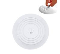 JeoPoom Tapón de Bañera Tapones de Drenaje de Silicona, Universal Tapones Fregadero 15 cm para Cocina, Baño y Lavaderos(Blanco)