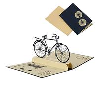 JeoPoom Tarjeta de Felicitación 3D Pop-up con Sobre(Bicicleta)