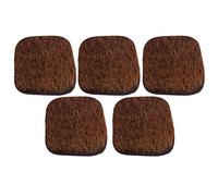 JEOZBM 5 Uds Descanso de Flechas, Palo de Descanso de Flechas de Arco de Tiro con Arco, Placa de Palo de Arco Silencioso de Piel de Vaca, Accesorios para Lazos para Tiro de Caza(4cm-Marrón)