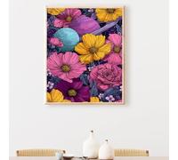 JEPGFOU 5D Flor Diamond Painting, Flores Diamond Painting Kit Completo, Manualidades Adultos DIY Cristal Pintura De Diamante Para, Paint Para Decor De Pared Del Hogar, Regalos Femeninos PjY1001 8-3